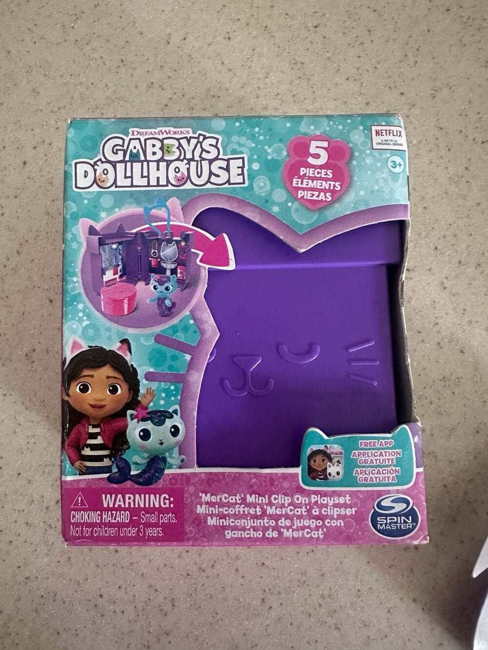 Gabby's Dollhouse MerCat Mini Clip On Playset